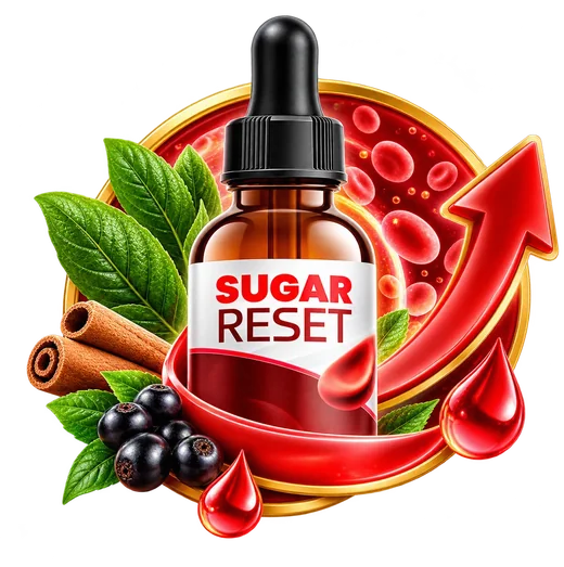 Sugar Reset bottle with fresh ingredients